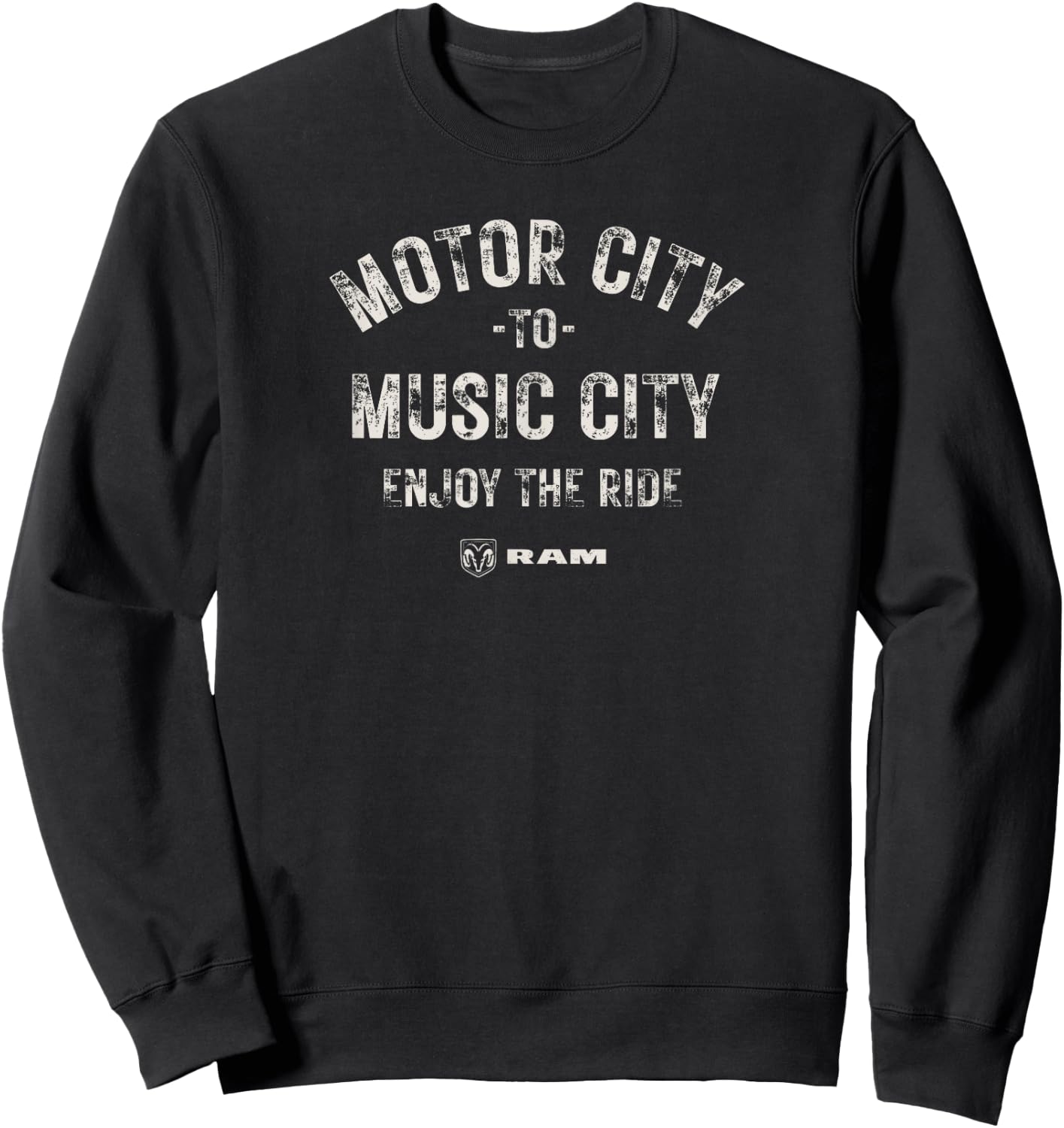 RAM Trucks Motor City to Music City (Light Print) Sweatshirt - Sweatshirt | Black