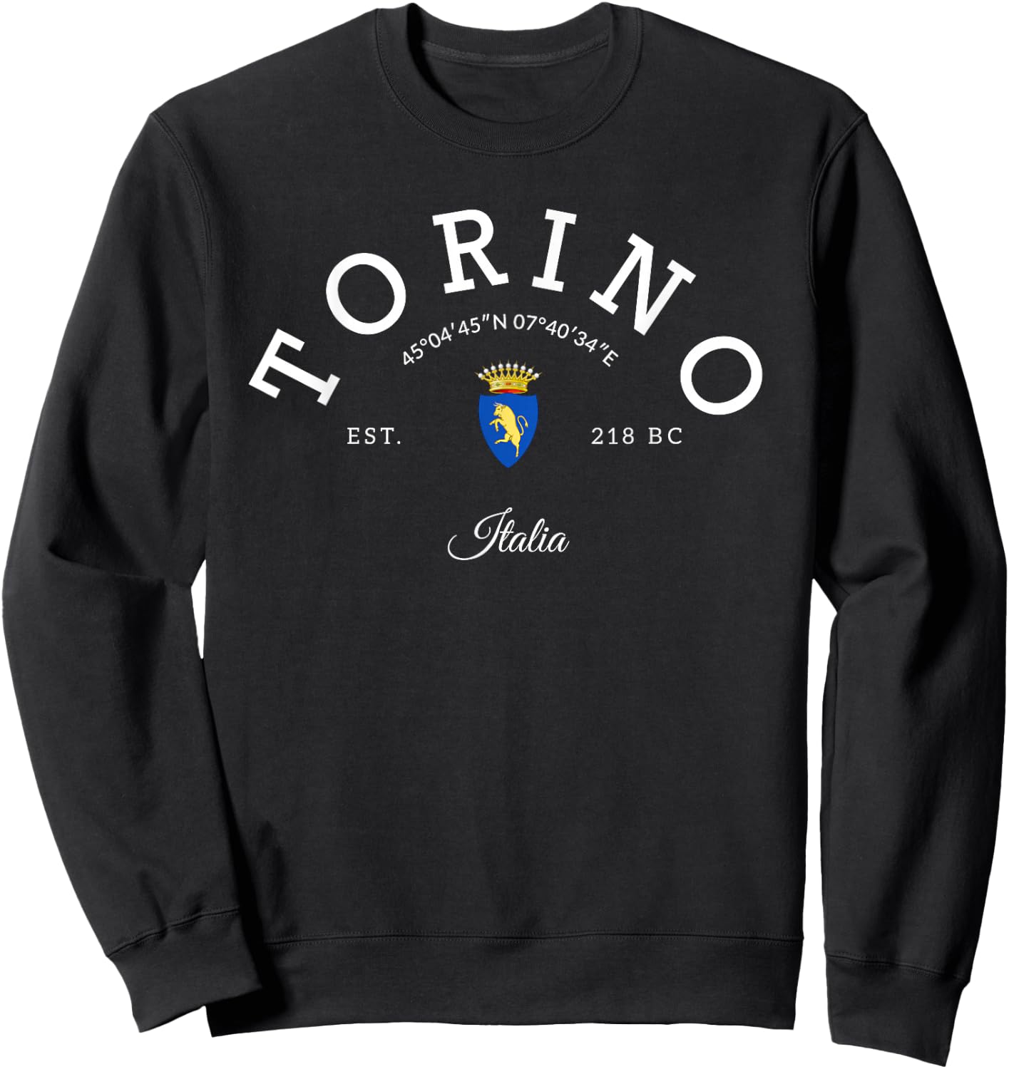 Torino Italia Turin trip Italia Torino Italy family vacation Sweatshirt - Sweatshirt | Black
