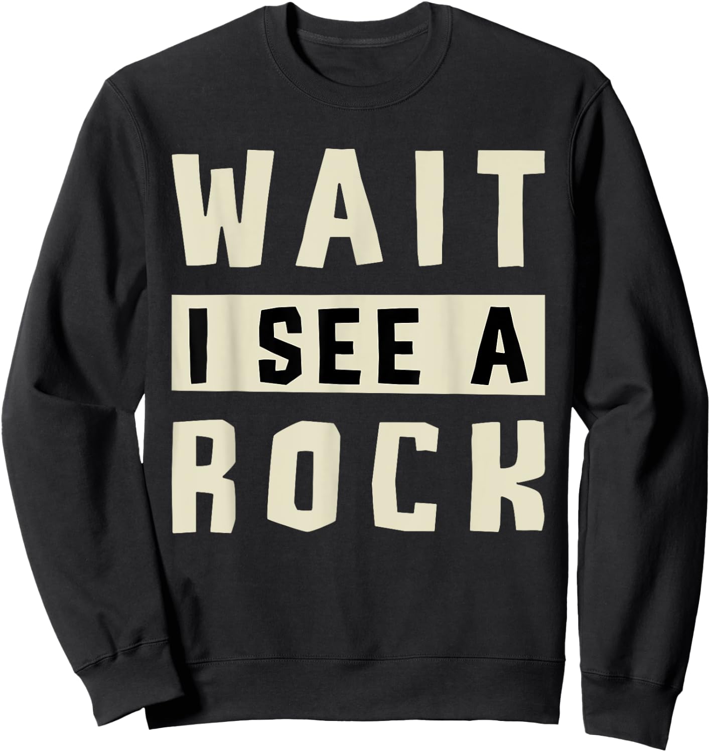 Wait I See A Rock Collector Geology Geode Hunter Geologist Sweatshirt - Sweatshirt | Black