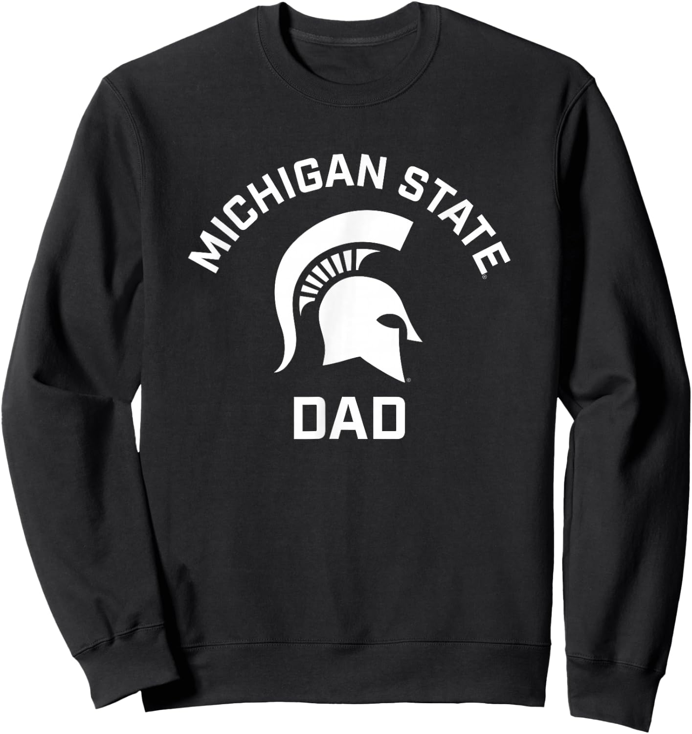 Michigan State MSU Spartans Arched Dad Sweatshirt - Sweatshirt | Black