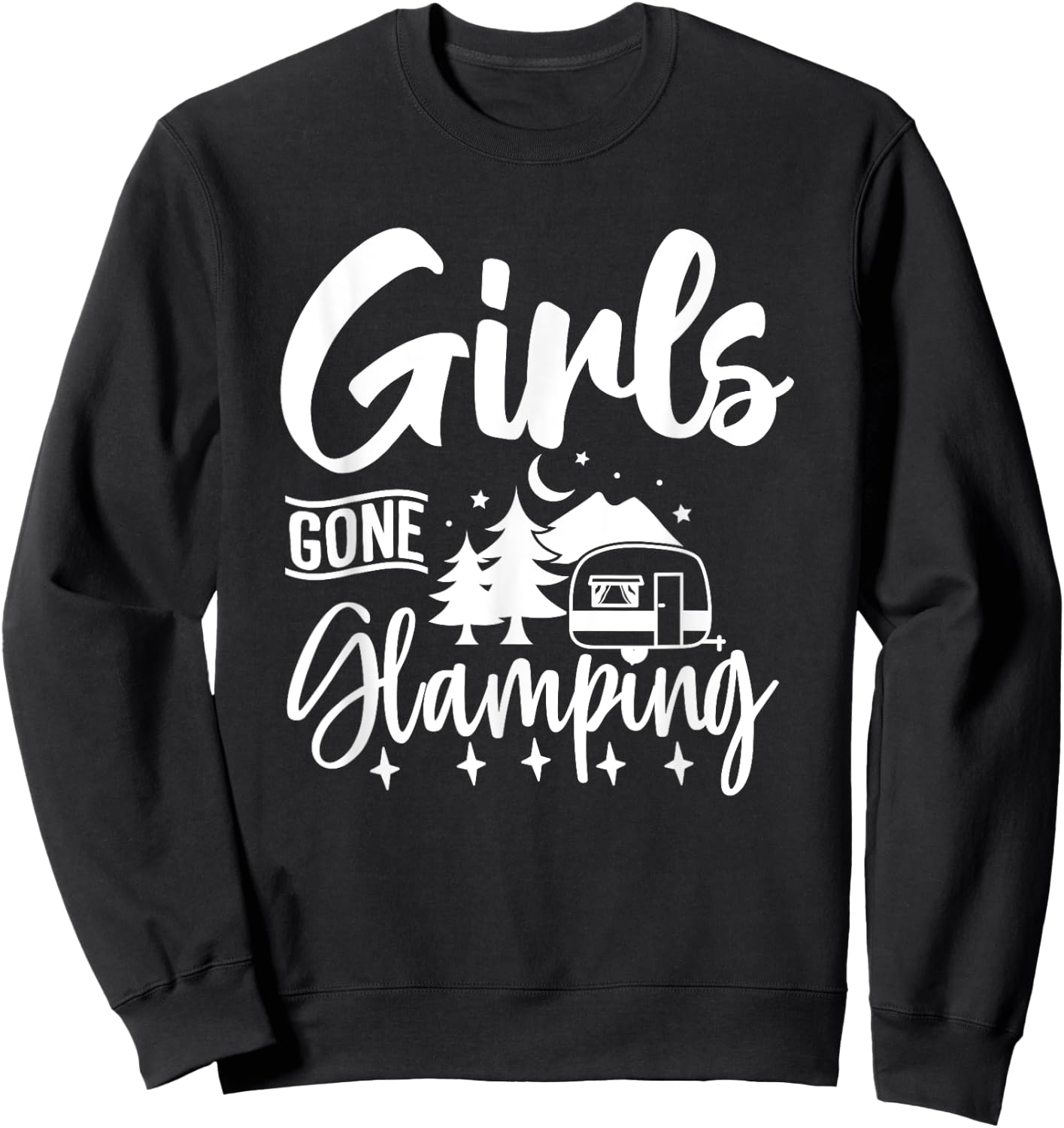 Girls Gone Glamping Nature Adventure Summer Glampers 2024 Sweatshirt - Sweatshirt | Black