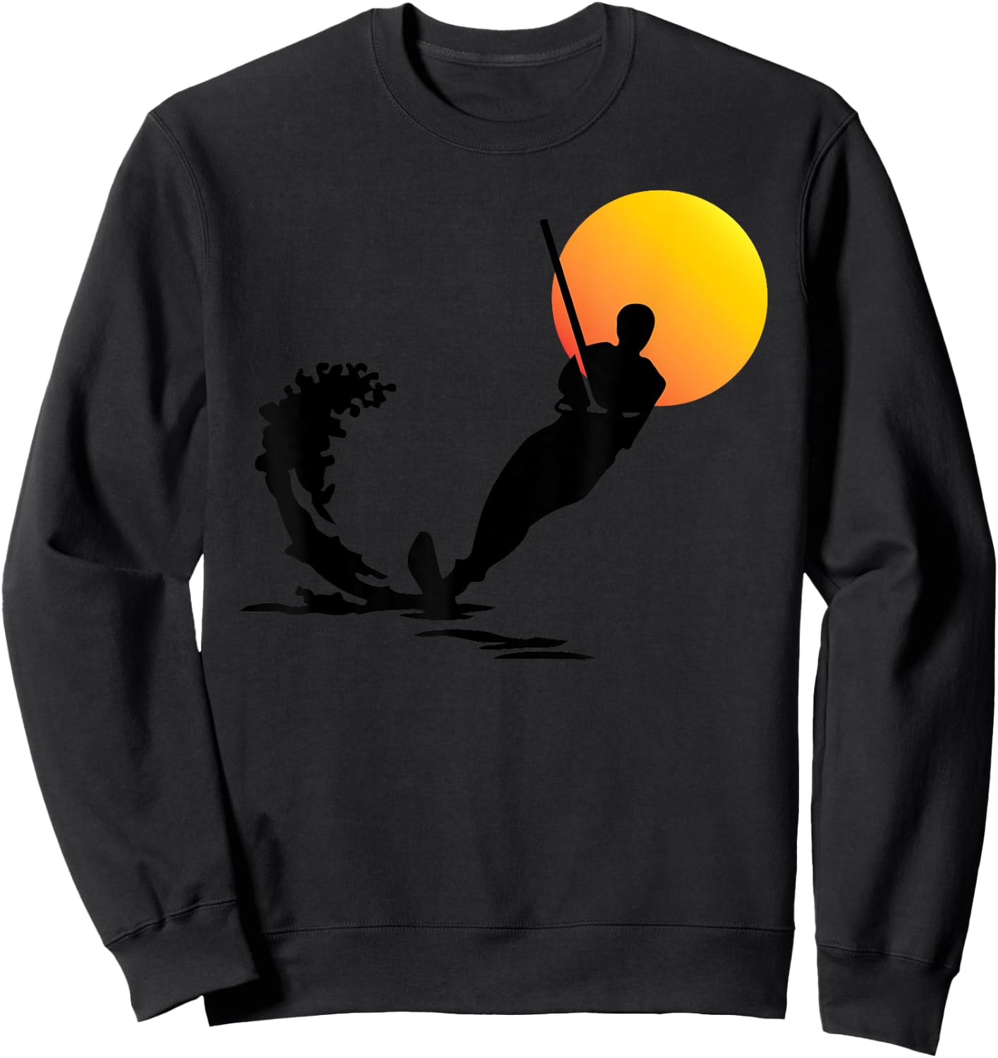 Water Skiing Shirt | Cool Surface Water Sport Lovers Gift Sweatshirt - Sweatshirt | Black