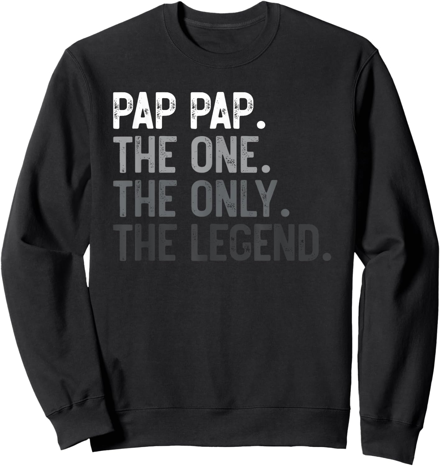 Pap Pap Funny Father's Day - Men's Black Retro Sports - Small - Short Sleeve - Spread Collar - Perfect for Father's Day Sweatshirt - Sweatshirt | Black