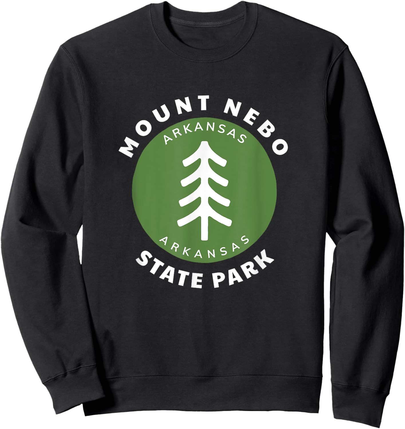 Mount Nebo State Park Arkansas Vacation Souvenir Sweatshirt - Sweatshirt | Black