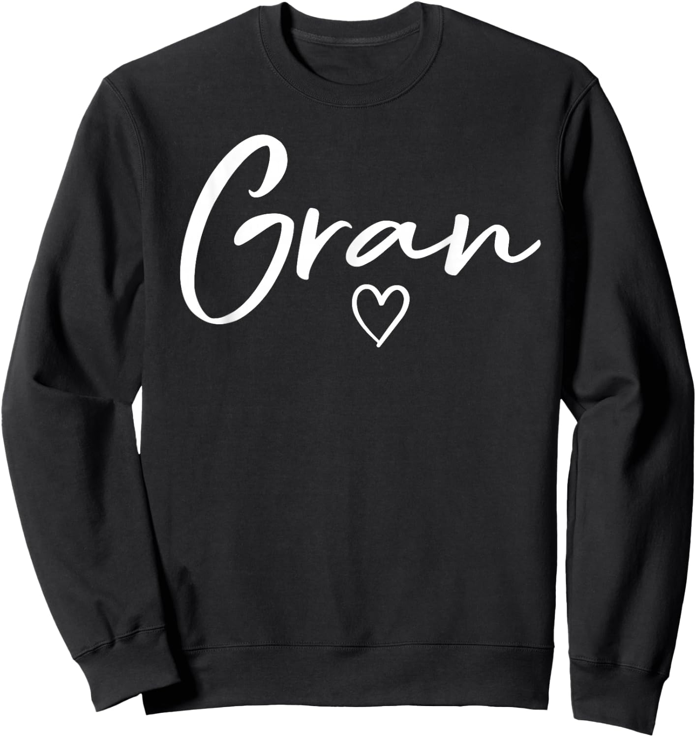 Gran Gifts Grandma Heart Mother's Day Gran Sweatshirt - Sweatshirt | Black