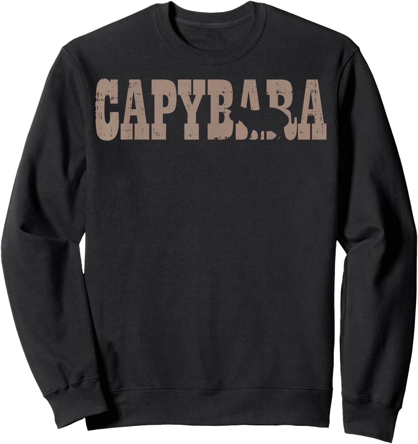 Capybara Capy South American Rodent Men Women Kids Youth Sweatshirt - Sweatshirt | Black