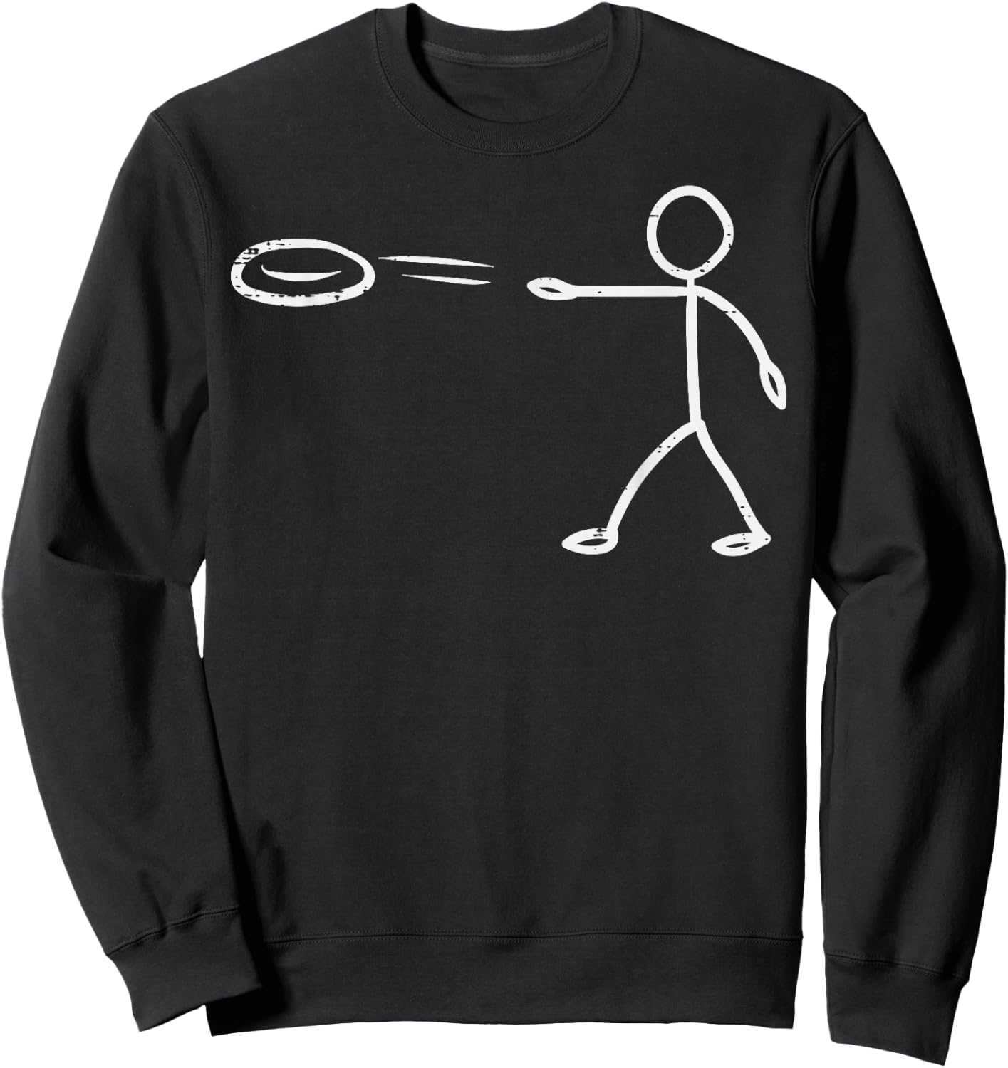 Disc Golf Funny Frisbee Frolf Men Women Kids Sweatshirt - Sweatshirt | Black