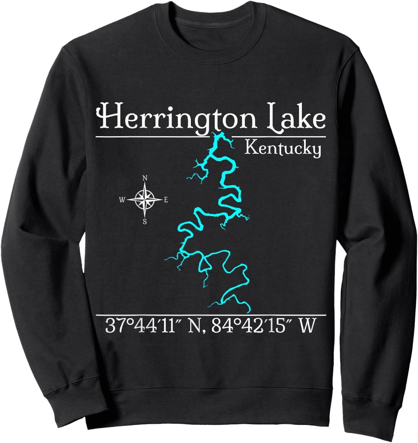 Herrington Lake, Kentucky Sweatshirt - Sweatshirt | Black