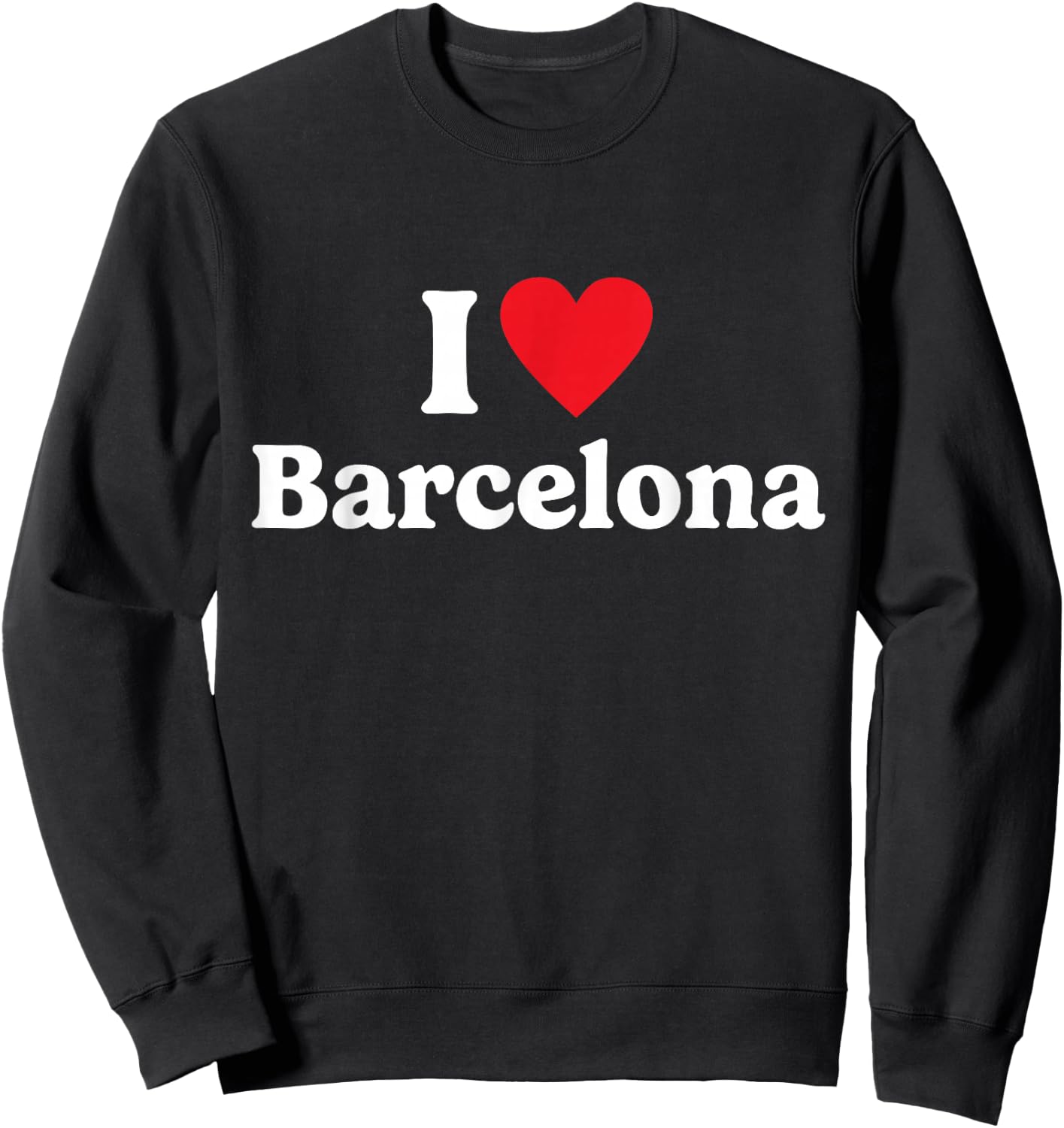 I love Barcelona Sweatshirt - Sweatshirt | Black