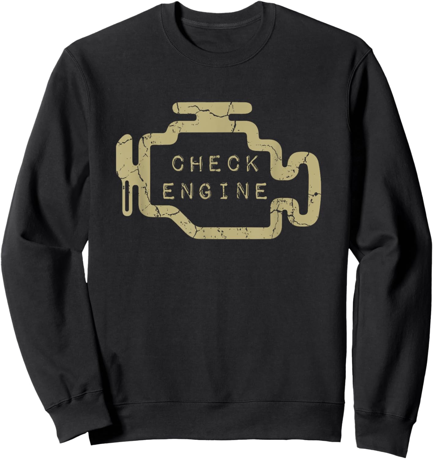 Check Engine Light Sweatshirt - Sweatshirt | Black