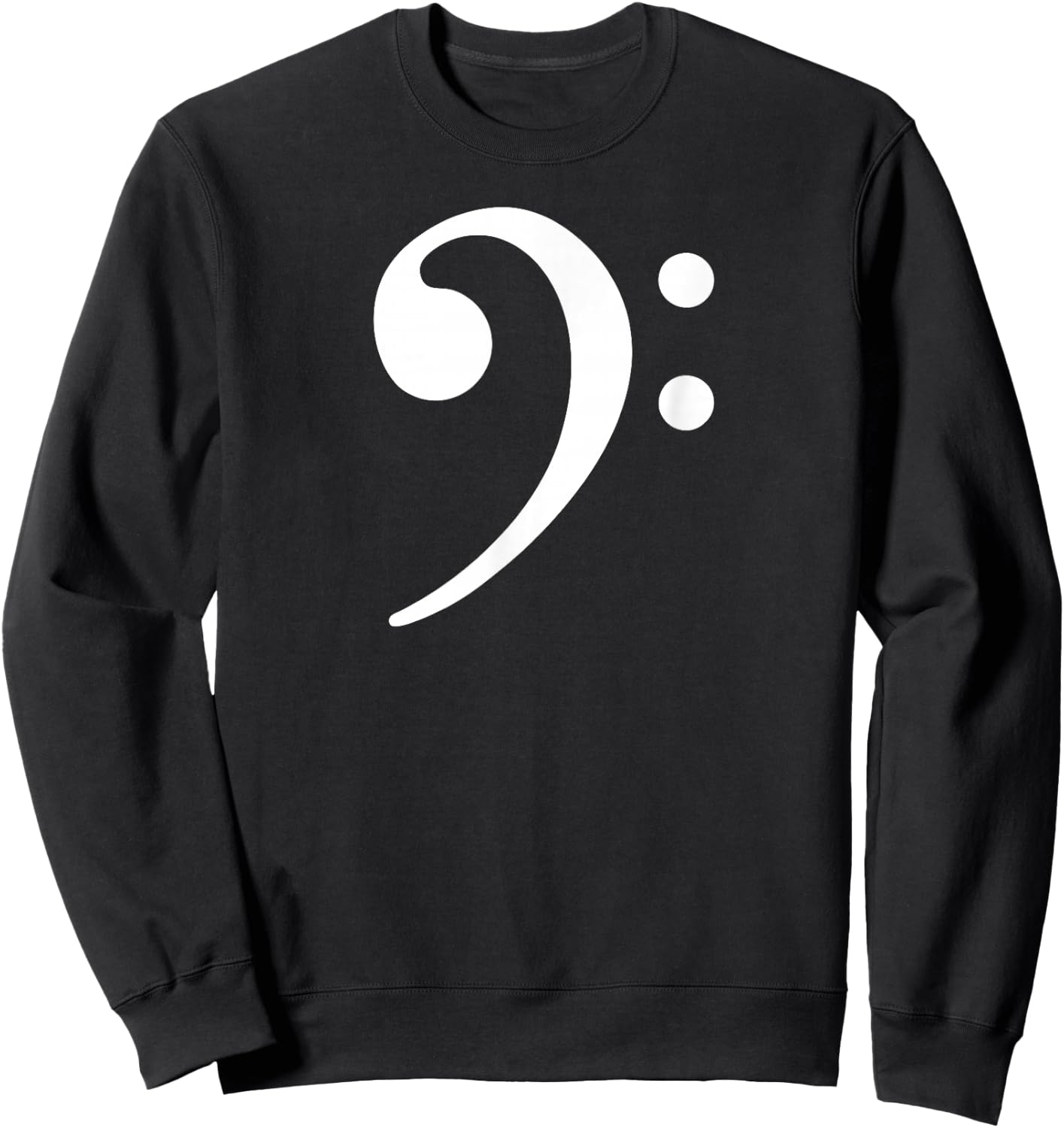 Kickazz Bass Player Bass Note F Key - Bass Clef, Black, Men's Small, Short Sleeve, Classic Fit, Polyester 100% Sweatshirt - Sweatshirt | Black