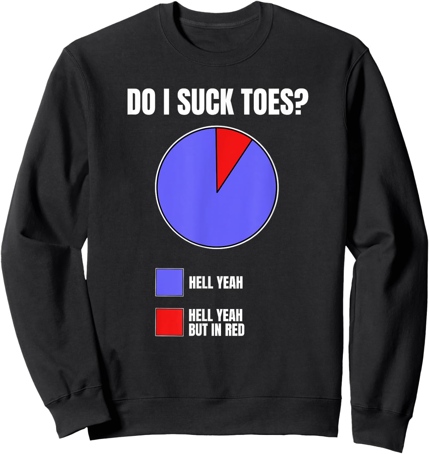 Hell Yeah I Suck Toes Funny Embarrassing For Airport Sweatshirt - Sweatshirt | Black