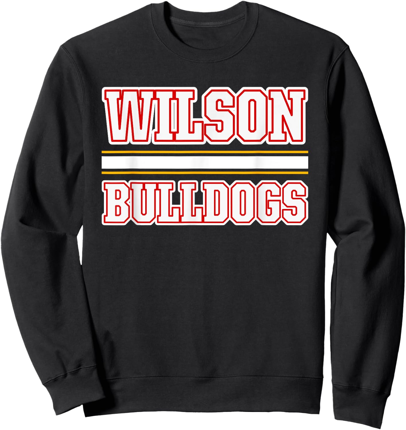 Wilson Bulldogs Horizontal Stripes Sweatshirt - Sweatshirt | Black