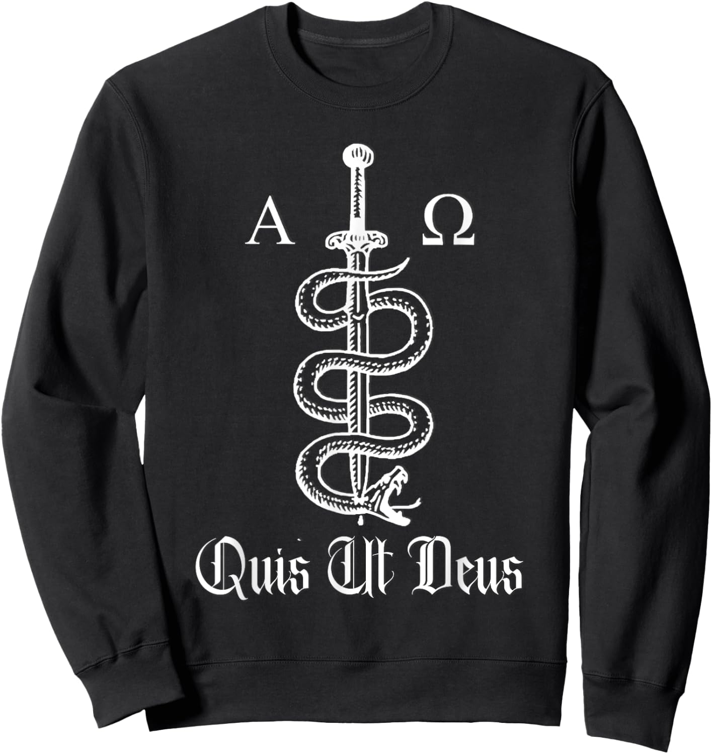Saint Michael The Archangel Traditional Latin Catholic Sweatshirt - Sweatshirt | Black