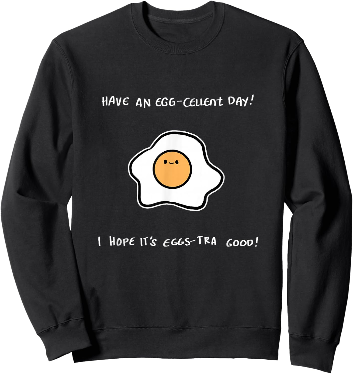 Egg Cell Day Cook or Chef Sweatshirt - Sweatshirt | Black