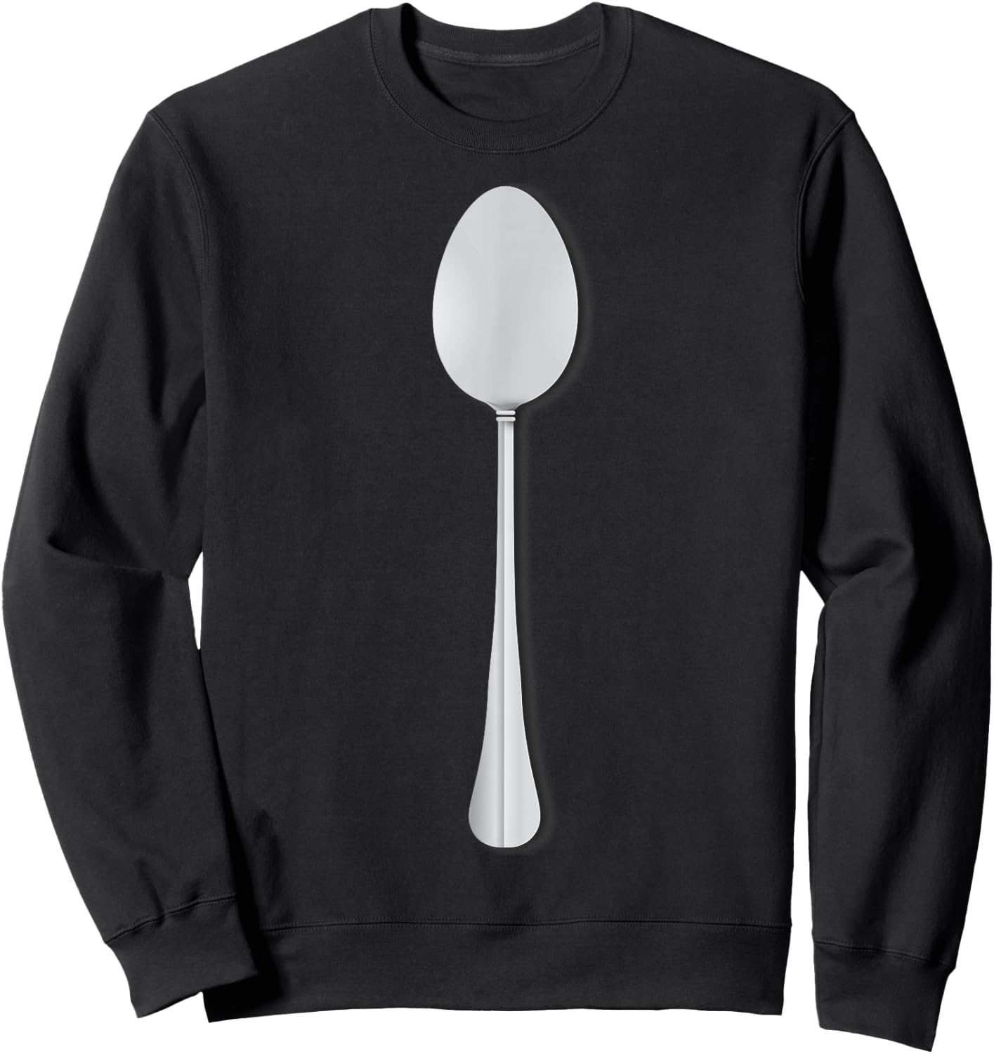 Funny Halloween Party Spoon Costume Couple Matching Sweatshirt - Sweatshirt | Black