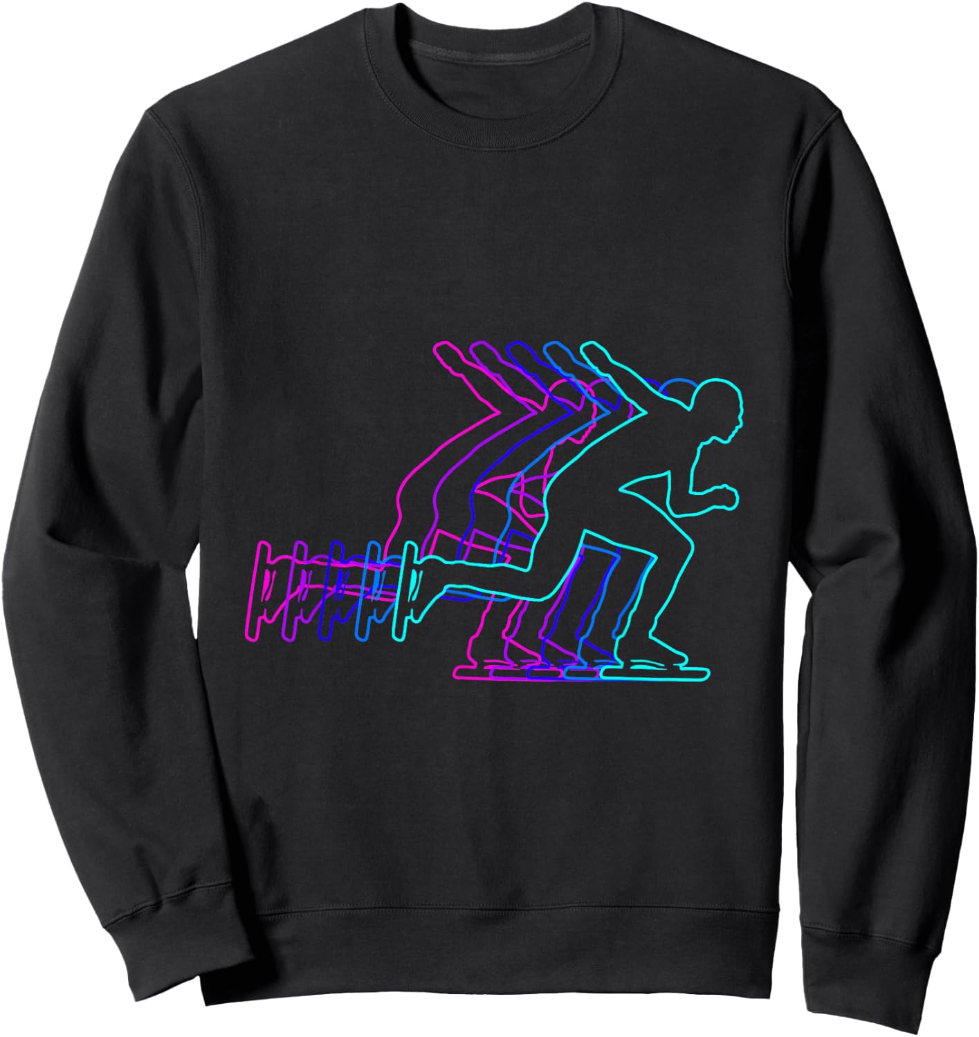 Speed Skating Speed Skater Gift Clothes For Boys Youth Men K Sweatshirt - Sweatshirt | Black