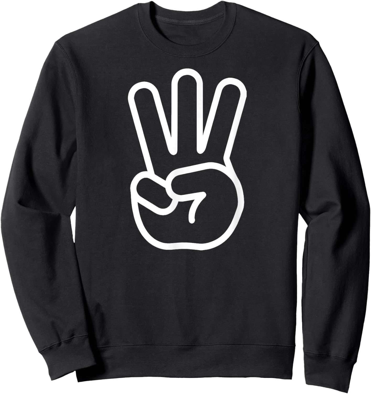 Kids 3rd Birthday Fingers Three Years Old Boys Girls Sweatshirt - Sweatshirt | Black