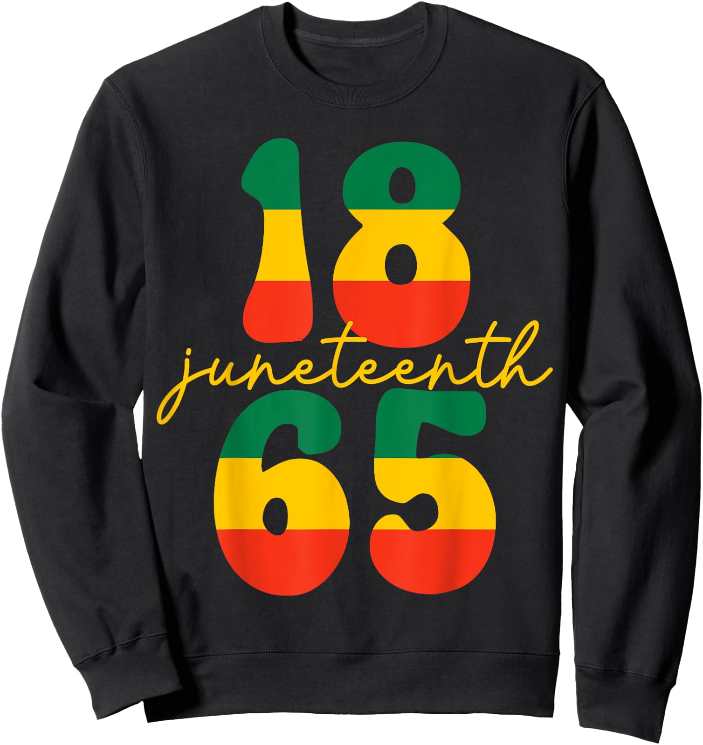 Happy Juneteenth Is My Independence Day Kid Black Men Women Sweatshirt - Sweatshirt | Black
