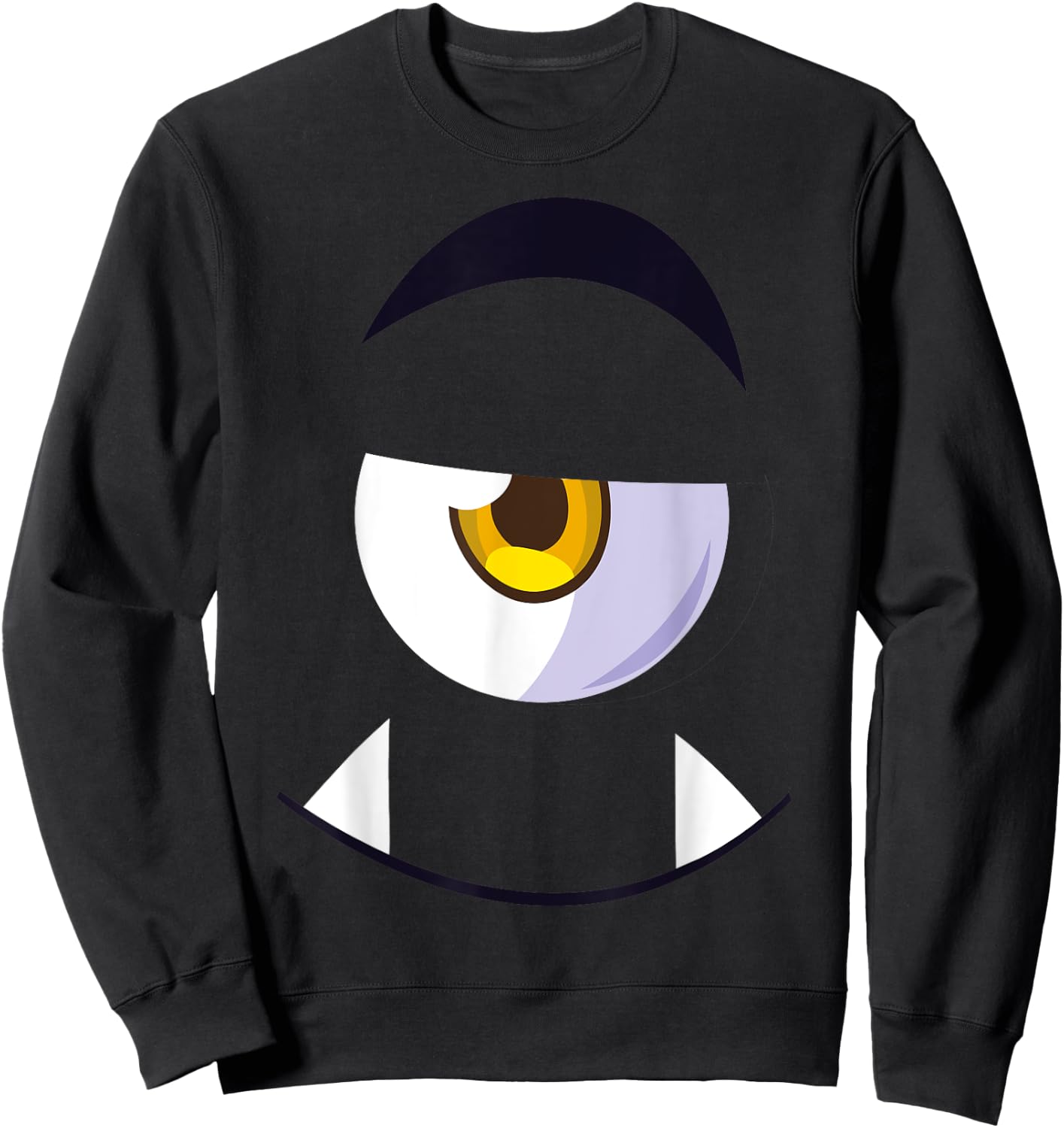 Cute Scary Monster Eyeball Face Halloween Costume Kids Boys Sweatshirt - Sweatshirt | Black