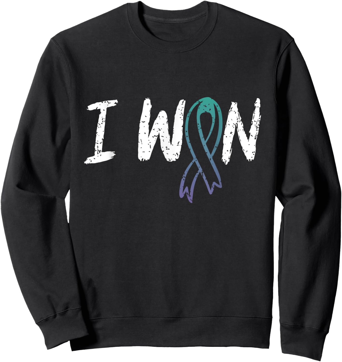 Anal Cancer Survivor - I Won Anal Cancer Awareness Sweatshirt - Sweatshirt | Black