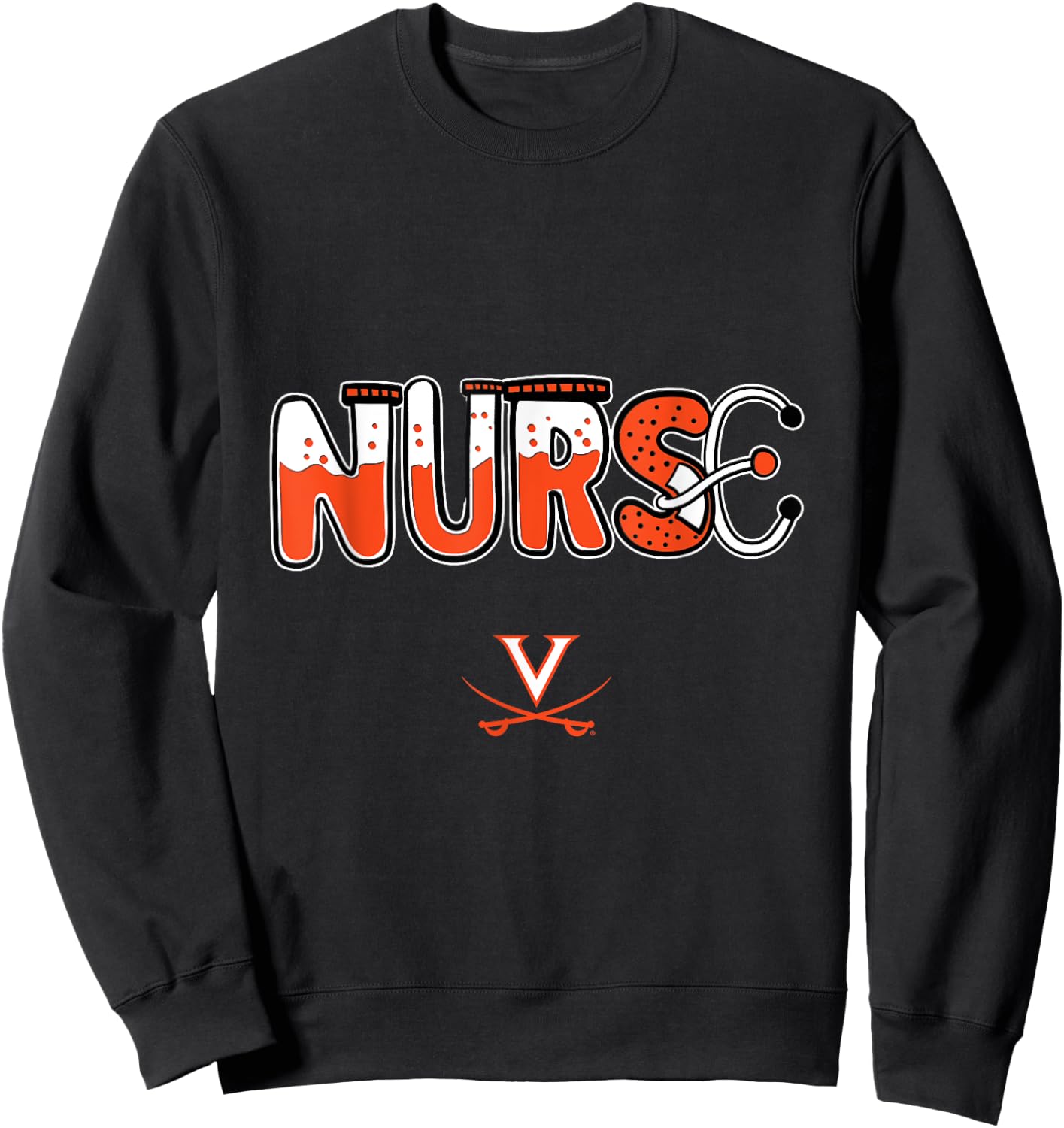 Virginia Cavaliers Nurse Things Team Sweatshirt - Sweatshirt | Black