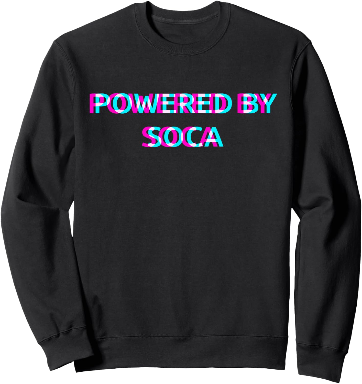 Powered By Soca Music Festival Outfit Sweatshirt - Sweatshirt | Black