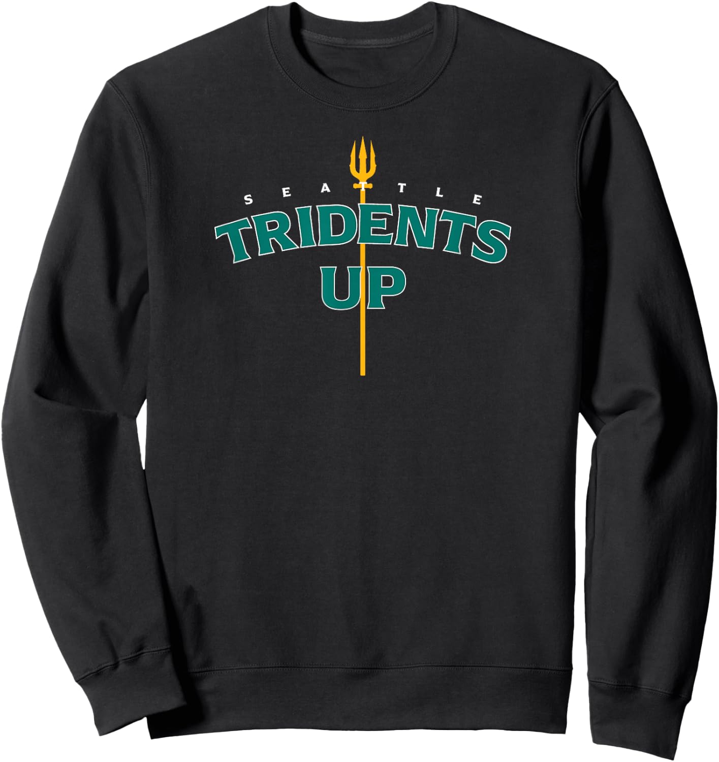 Tridents Up - Seattle Baseball Sweatshirt - Sweatshirt | Black
