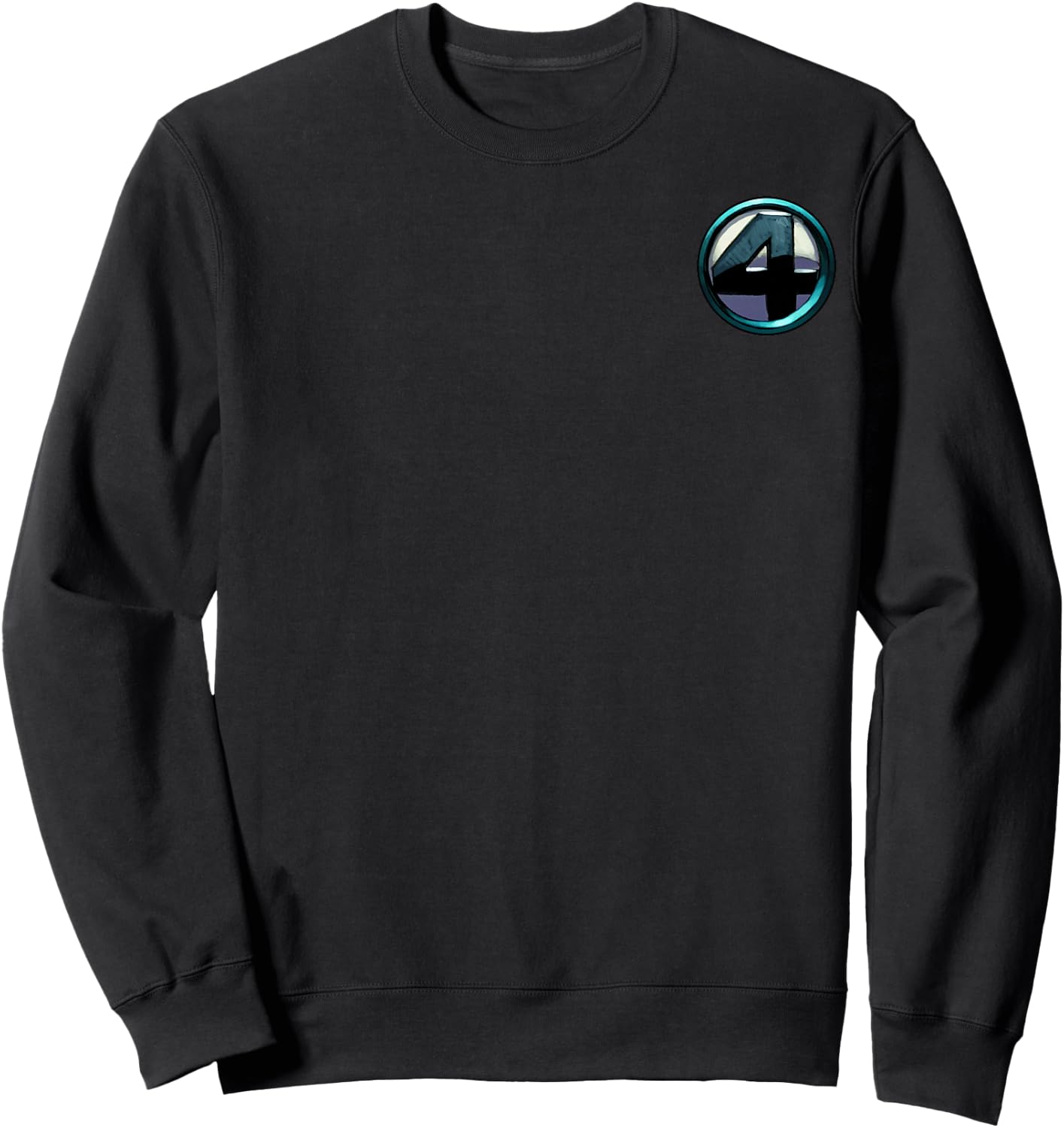 Marvel Fantastic Four Left Chest Pocket Logo Sweatshirt - Sweatshirt | Black