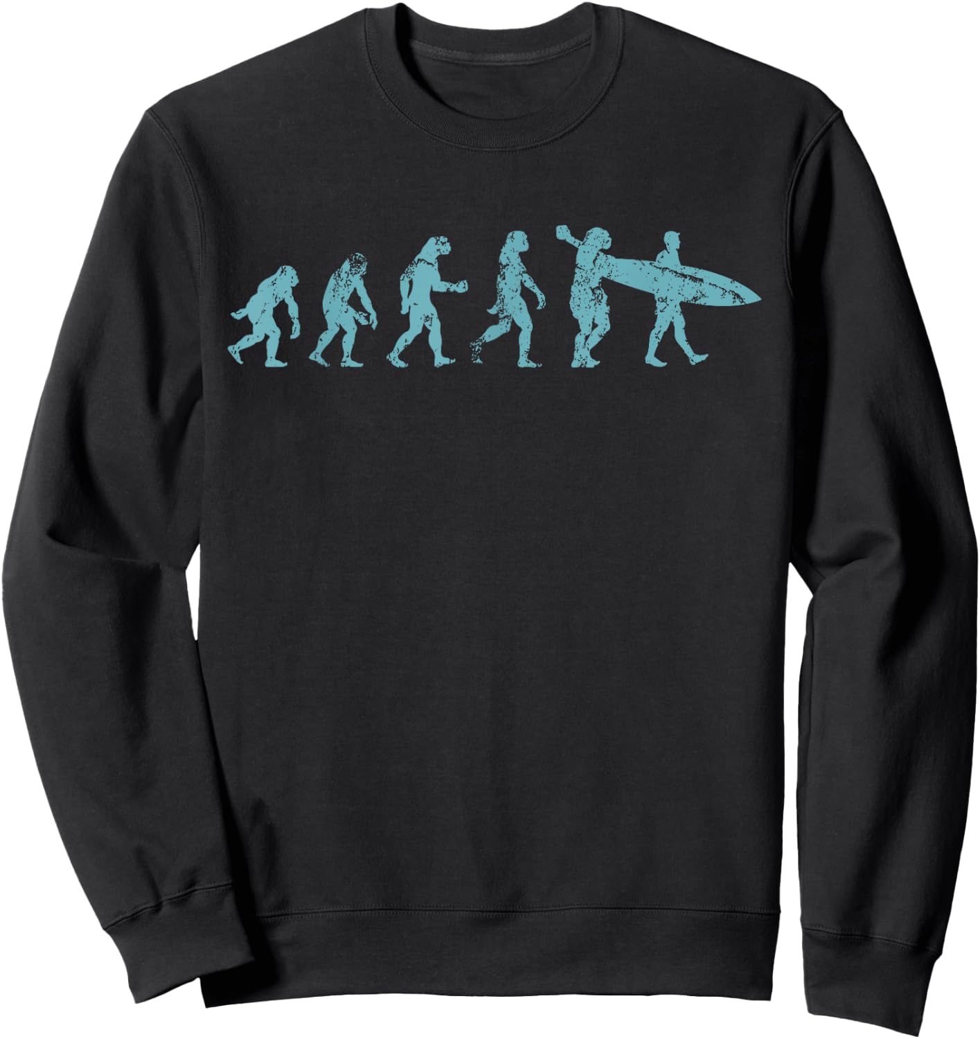 Retro Vintage Surfer Gift Surfing Evolution Sweatshirt - Sweatshirt | Black