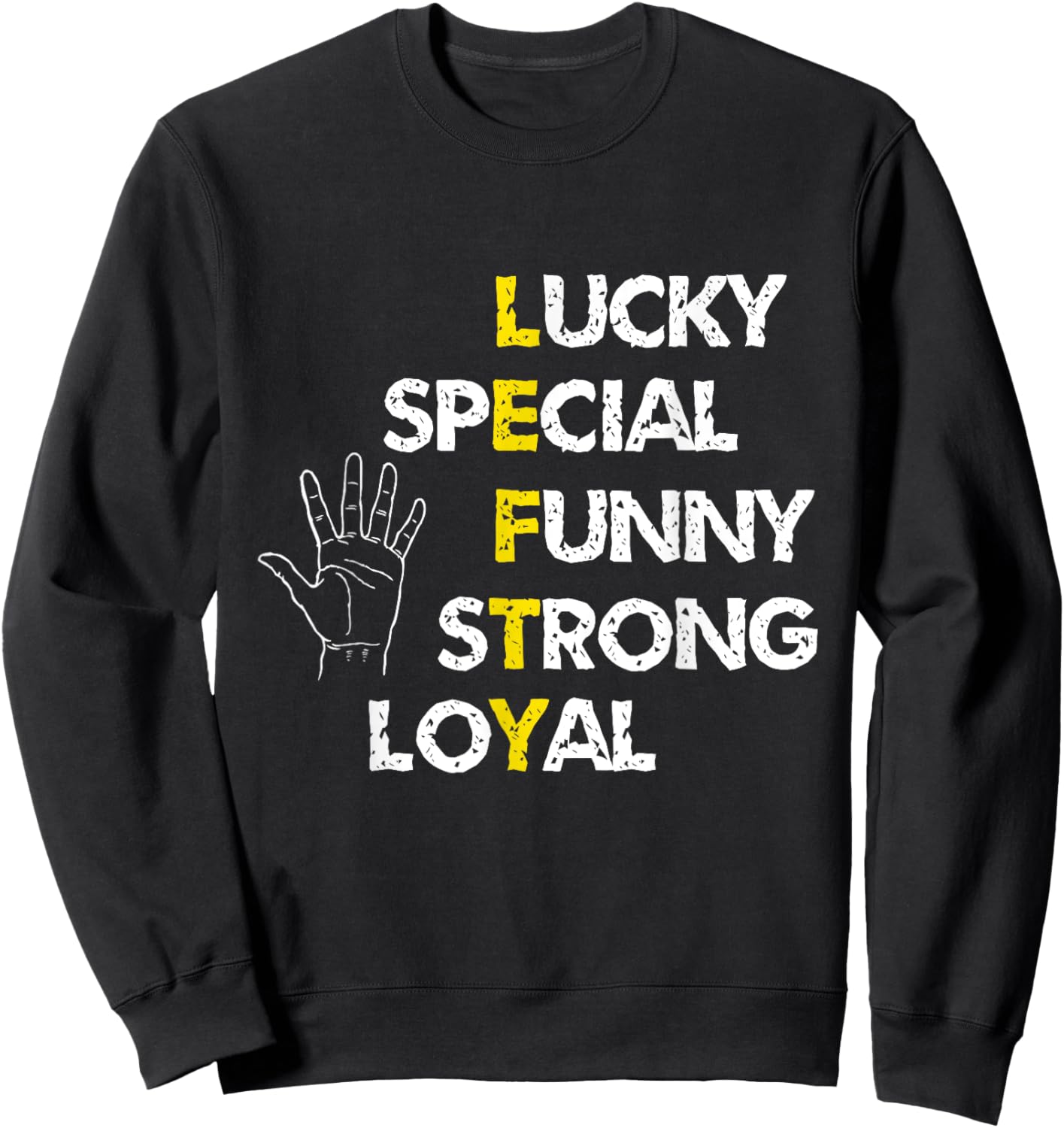 Left Handed Funny Lefty Left-Handed Sweatshirt - Sweatshirt | Black