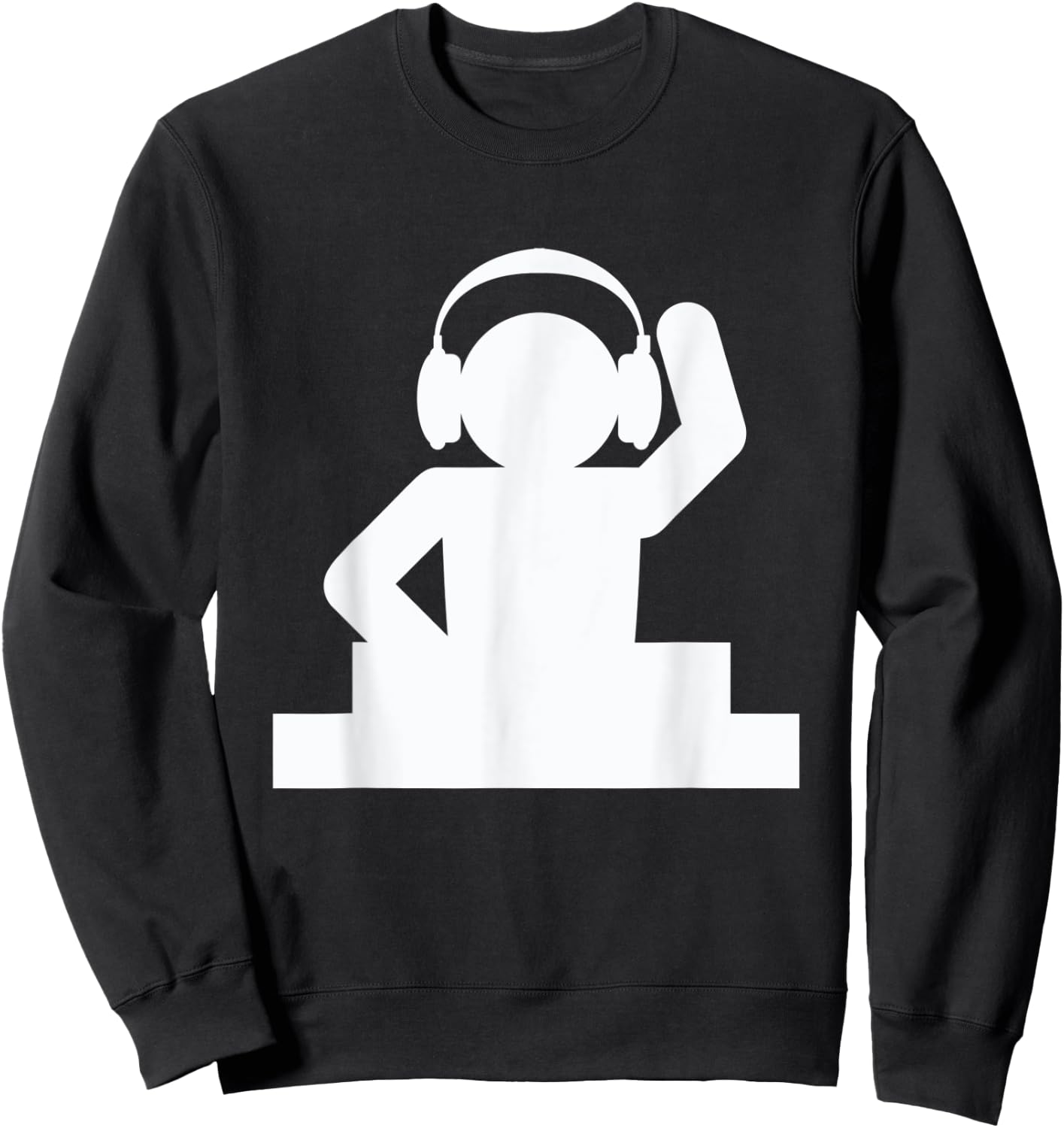 DJ Music Spinning - Disc Jockey Sweatshirt - Sweatshirt | Black