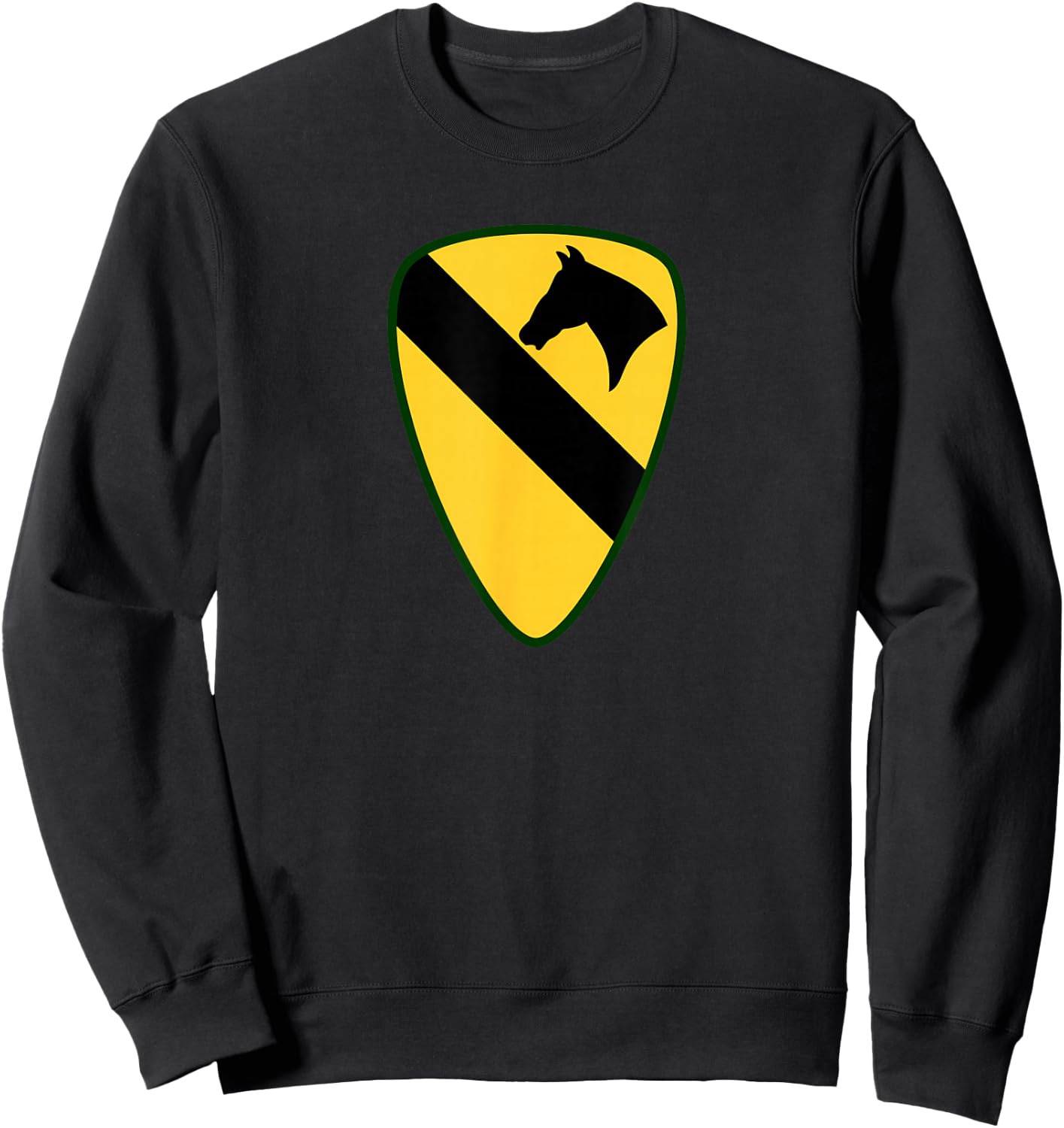 1st Cavalry Division - 1st CAV - Center Sweatshirt - Sweatshirt | Black