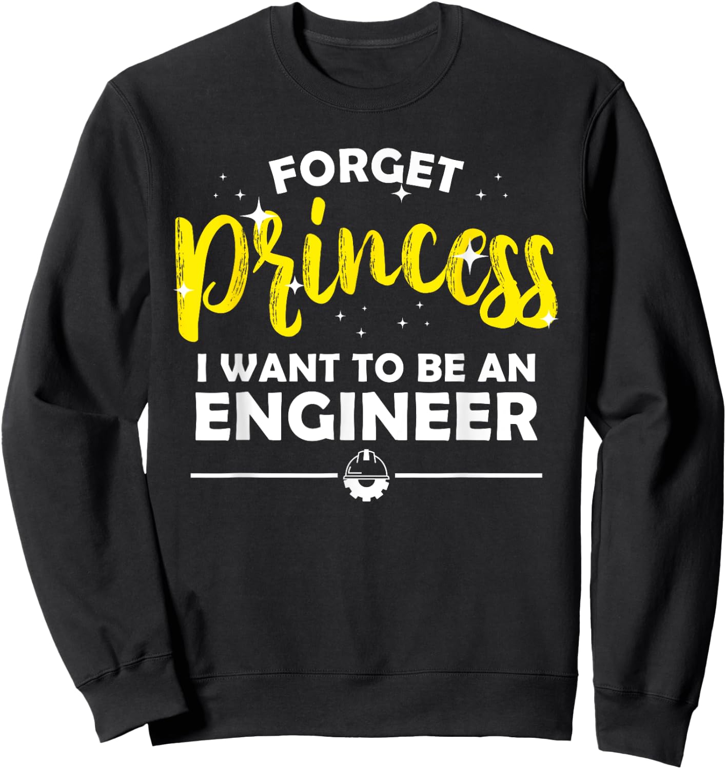 Funny Engineer Design Girls Women Kids Engineering Lovers Sweatshirt - Sweatshirt | Black
