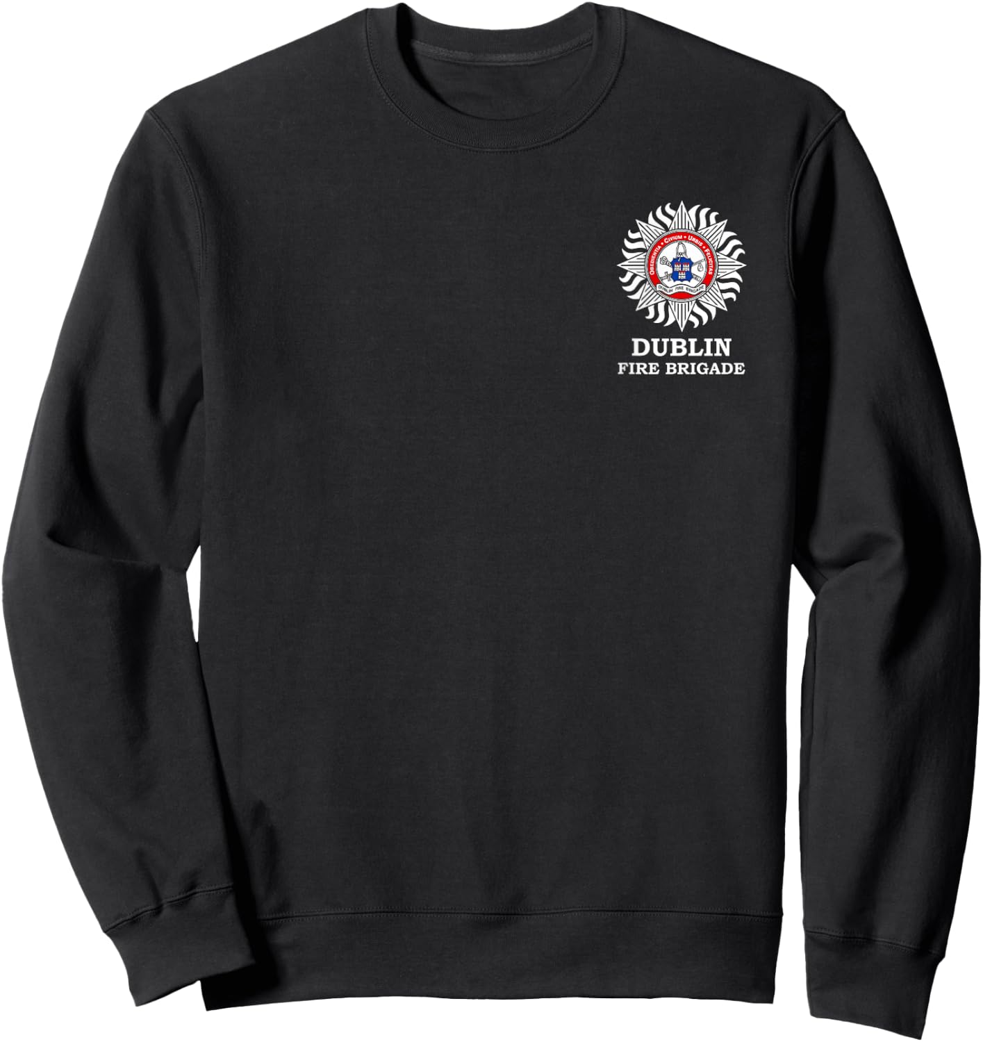 Dublin Fire Brigade Irish Firefighter Fire Department Sweatshirt - Sweatshirt | Black