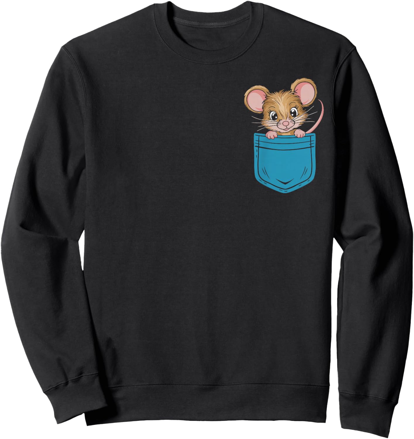 Funny Mouse in Bag Sweatshirt - Sweatshirt | Black