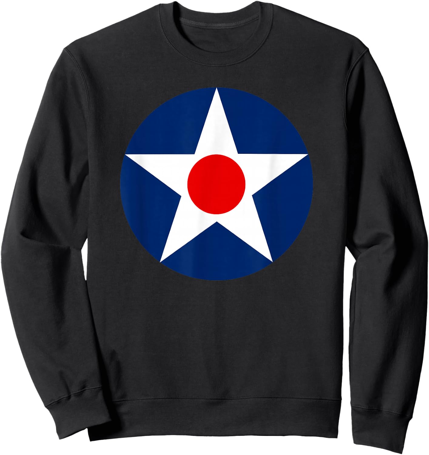 US Army Star Roundel for Vehicles and Aircraft WWI & WWII Sweatshirt - Sweatshirt | Black