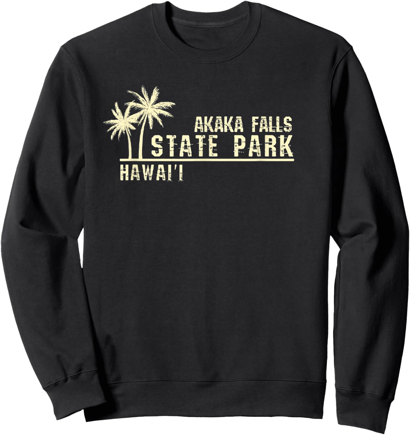 Hawaii Akaka Falls State Park Sweatshirt - Sweatshirt | Black