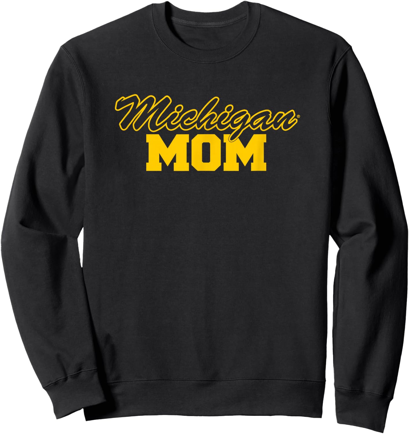 University of Michigan Wolverines U of M Mom Sweatshirt - Sweatshirt | Black