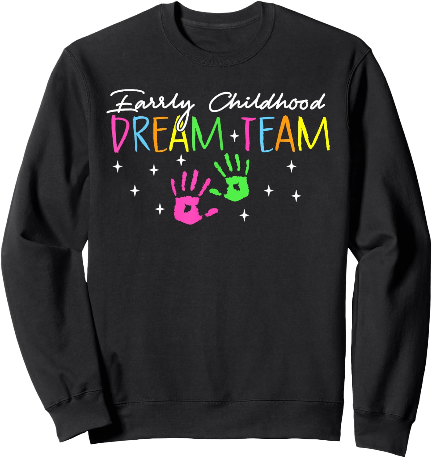 Retro Early Childhood Education Teacher Professor Women Sweatshirt - Sweatshirt | Black
