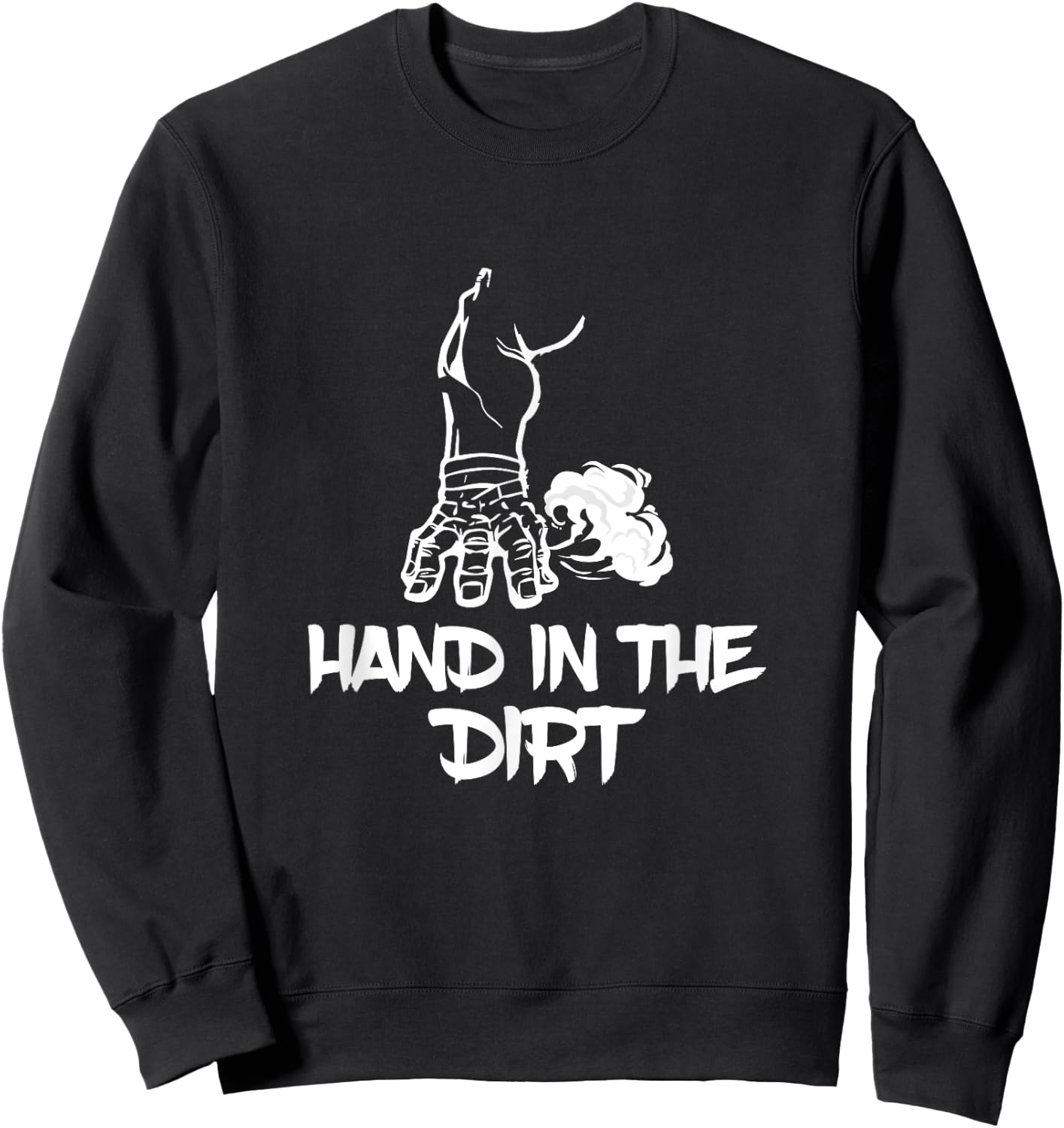 Hand In The Dirt American Football Defensive Line Lineman Sweatshirt - Sweatshirt | Black
