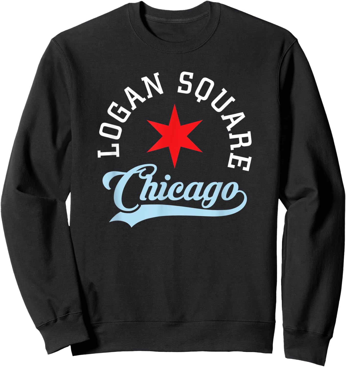 Logan Square Chicago Sweatshirt - Sweatshirt | Black