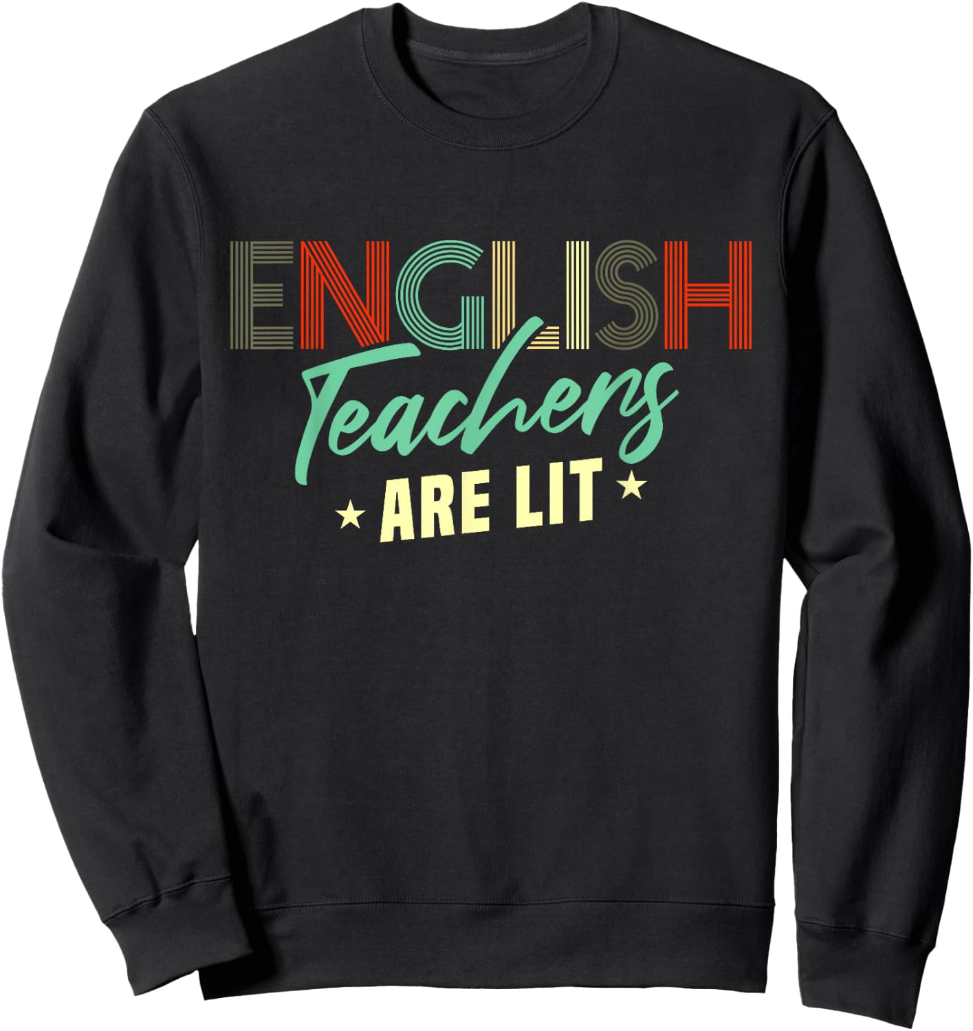 Funny English Teacher School Teaching Sweatshirt - Sweatshirt | Black