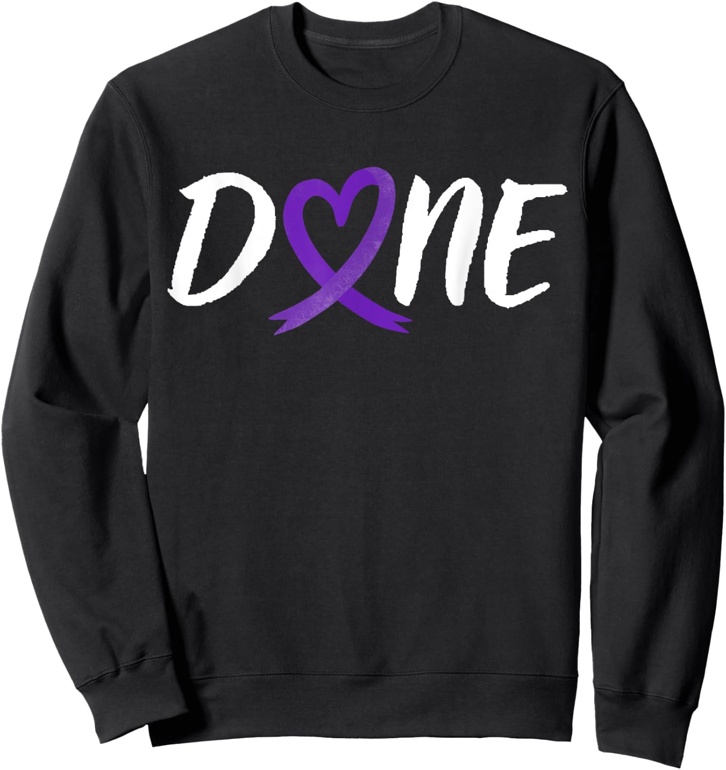 Done Last Day Of Radiation Chemo Leiomyosarcoma Cancer Heart Sweatshirt - Sweatshirt | Black