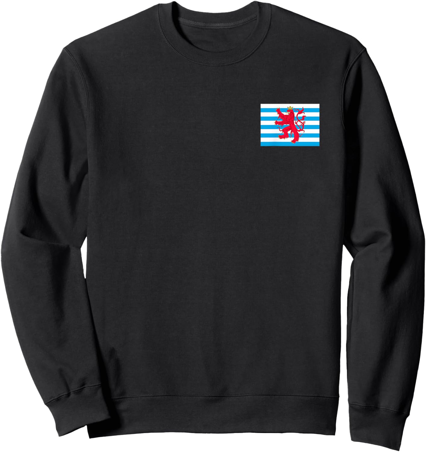 Luxembourg Flag Red Lion Ensign Version Sweatshirt - Sweatshirt | Black