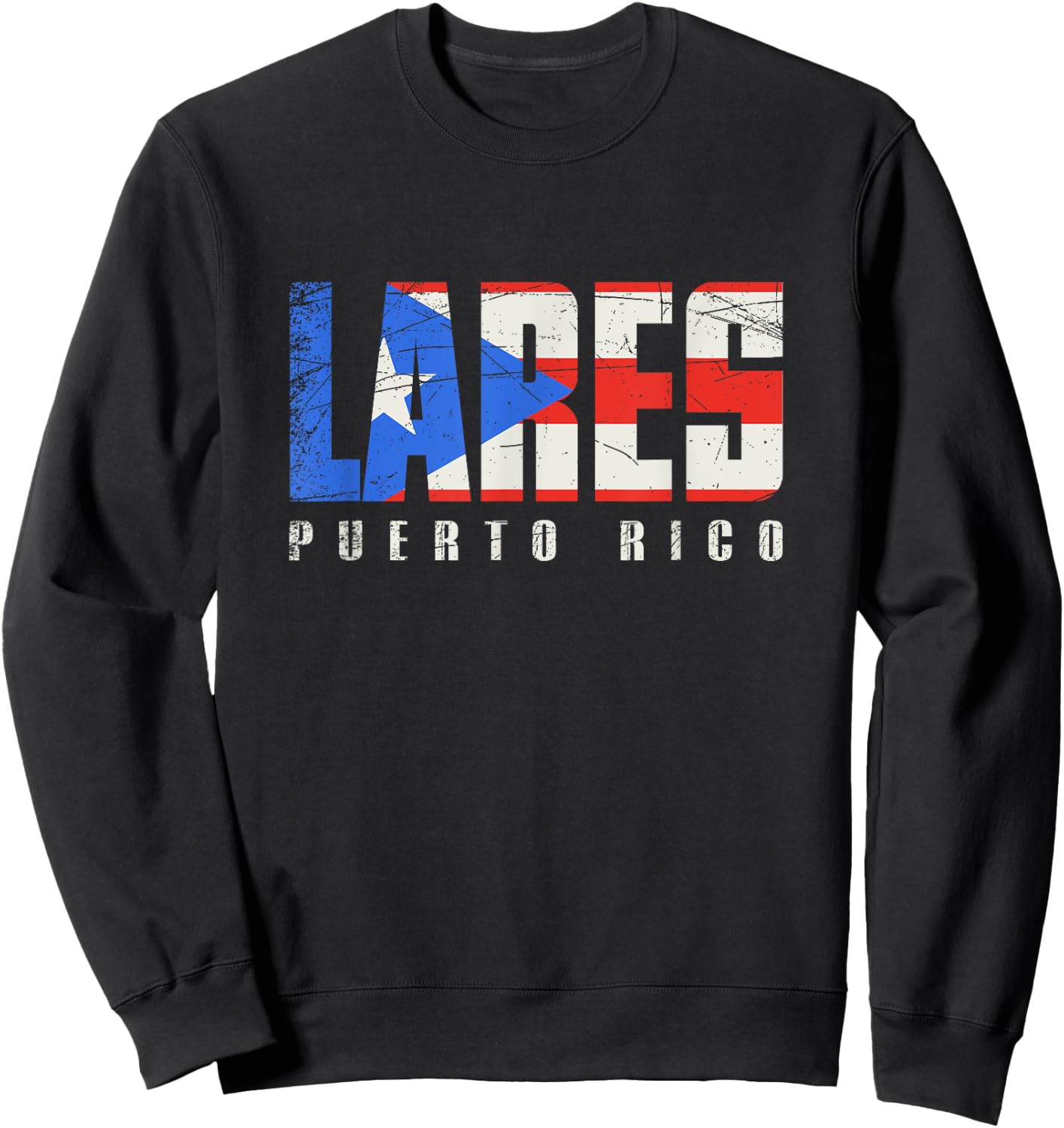Puerto Rican flag Lares Puerto Rico Sweatshirt - Sweatshirt | Black