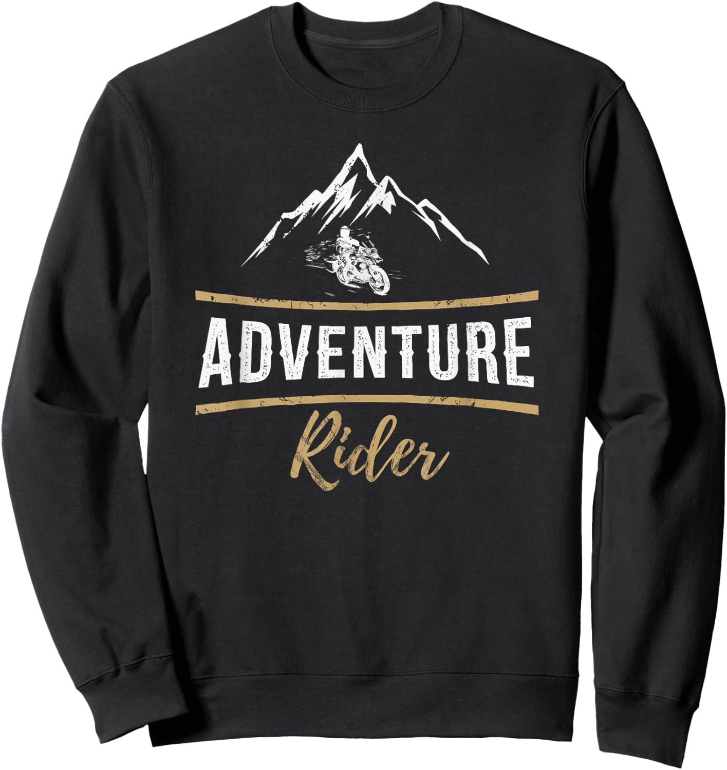 Adventure Rider Motorcycle Camping Sweatshirt - Sweatshirt | Black