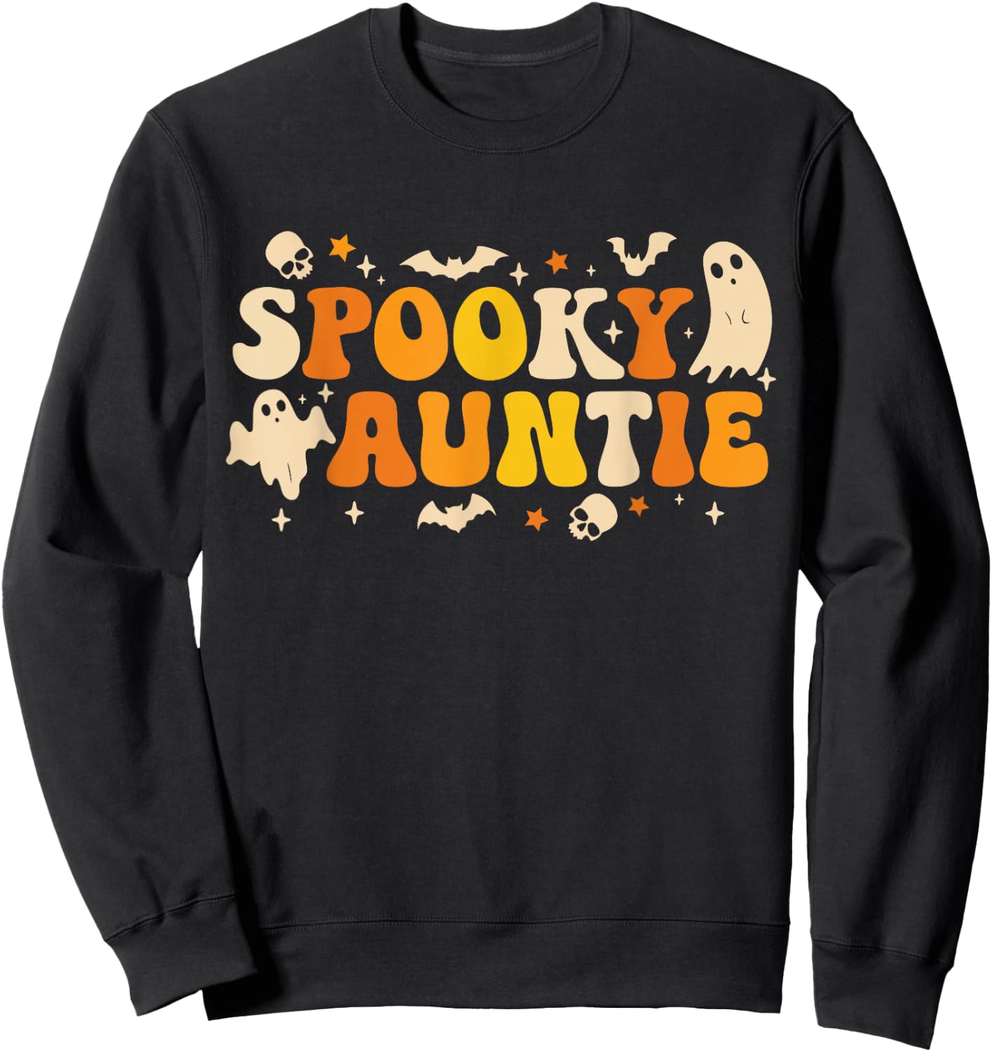 My Spooky Auntie Funny Aunt Halloween Costume Outfit Women Sweatshirt - Sweatshirt | Black