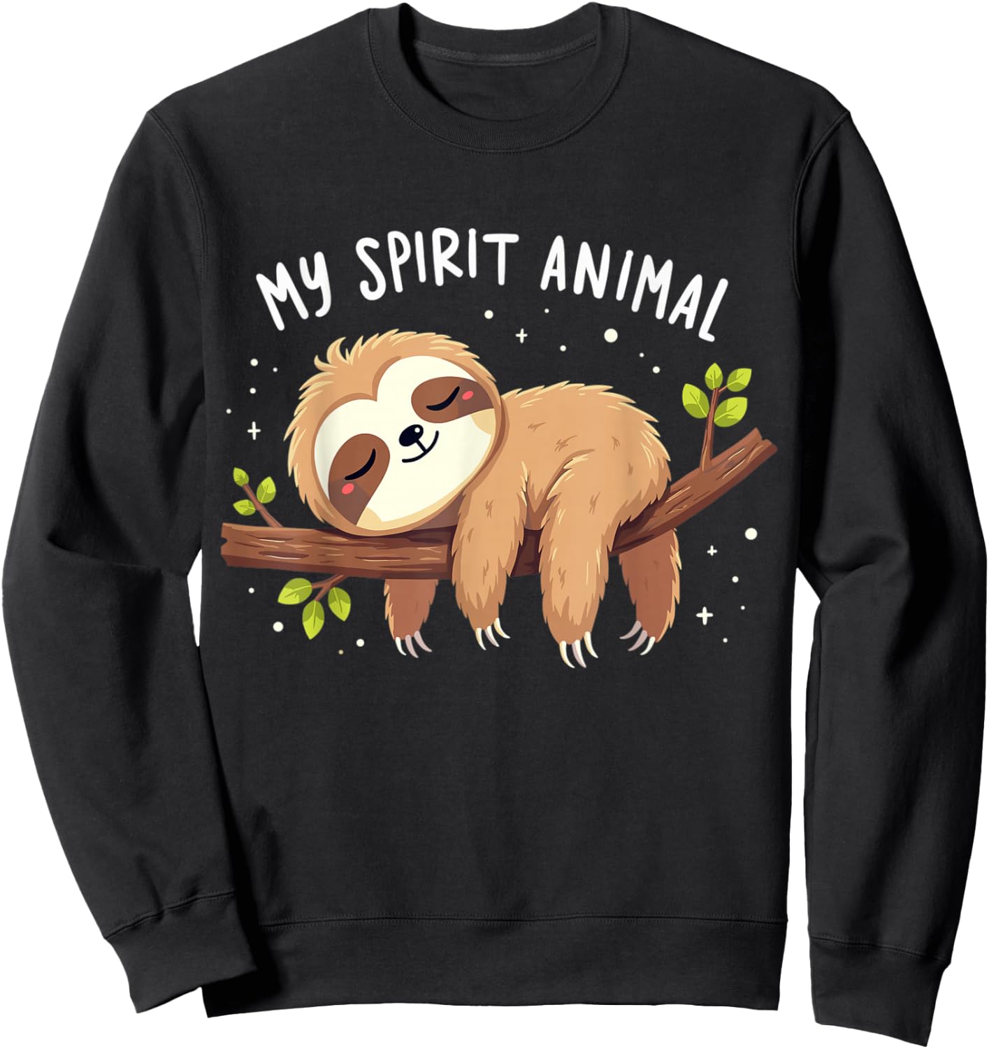 My Spirit Animal Sloth Lazy Sweatshirt - Sweatshirt | Black