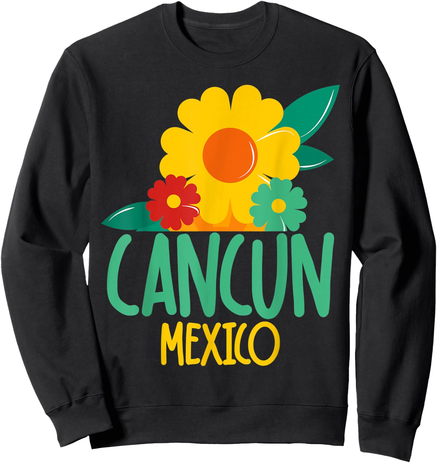 Cancun Mexico Shirts Vacation Travel Getaway Tropical Sweatshirt - Sweatshirt | Black